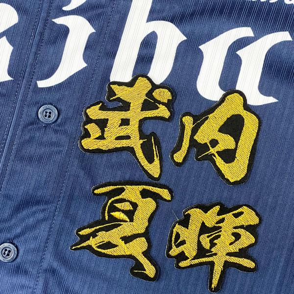 ★送料無料★埼玉 西武 ライオンズ 武内夏暉 毛筆 名前 応援 刺繍 ワッペン ユニフォーム