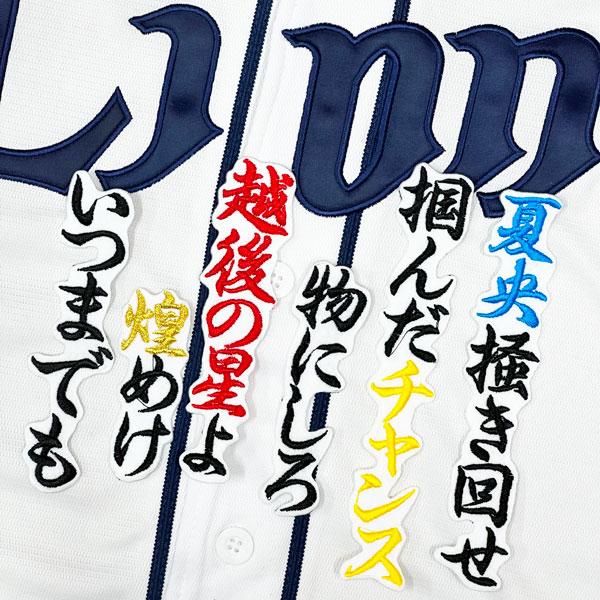 ★送料無料★埼玉 西武 ライオンズ 滝澤夏央 応援歌 白 応援 刺繍 ワッペン ユニフォーム
