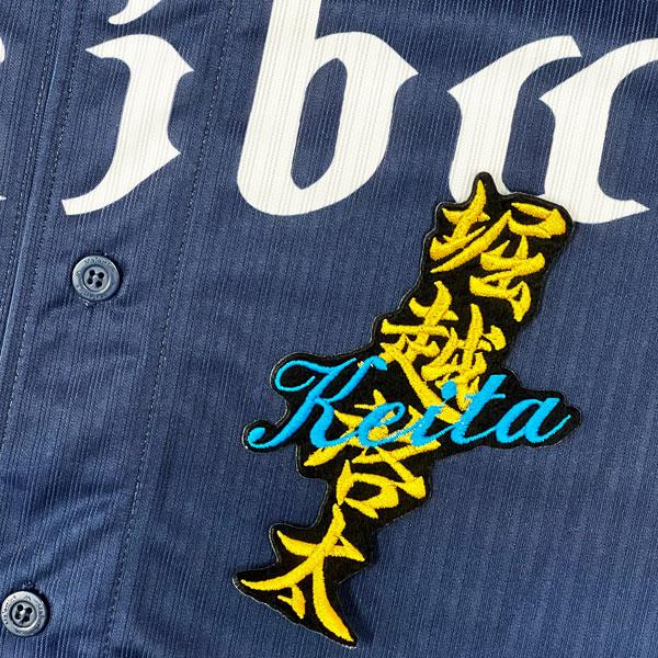 ☆送料無料☆埼玉 西武 ライオンズ 堀越啓太 ネーム 黒 応援 刺繍