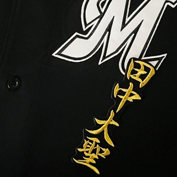 ☆送料無料☆千葉 ロッテ マリー ンズ 田中大聖 ネーム 2 黒 応援 刺繍