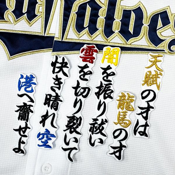 ☆送料無料☆オリックス バファローズ 西川龍馬 応援歌 白 応援 刺繍