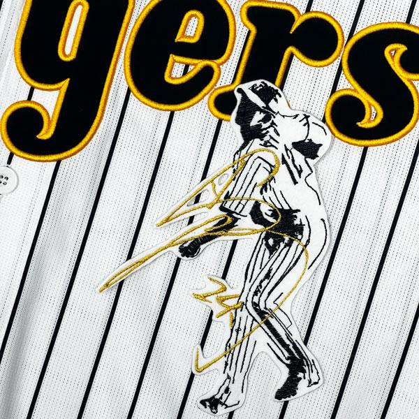 ☆送料無料☆阪神 タイガース 横田慎太郎 シルエット 2 & サイン 刺繍