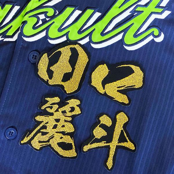 ★送料無料★東京 ヤクルト スワローズ 田口麗斗 毛筆 名前 刺繍 ワッペン ユニフォーム