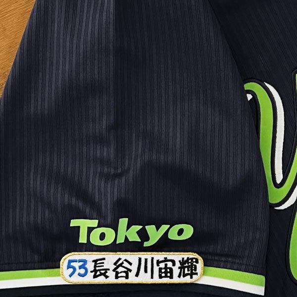 ★送料無料★東京 ヤクルト スワローズ 長谷川宙輝 ネーム 4 刺繍 ワッペン ユニフォーム
