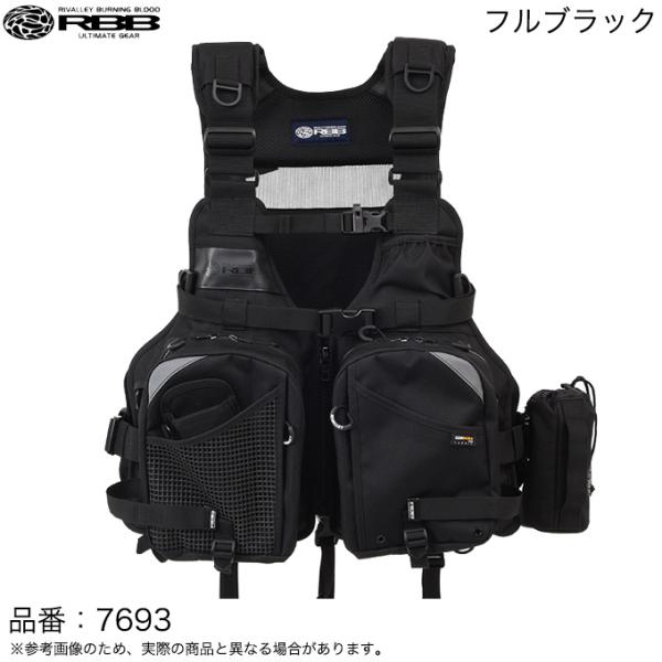 RBB リバレイ　タイドゲームベスト　ブラック　７６３７　美品(オマケ3点付き) f-marunishi3_4515609160254