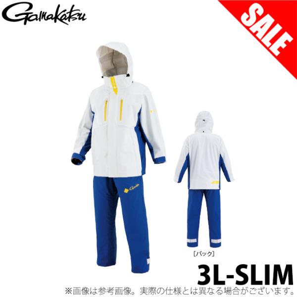 Gamakatsu（がまかつ） 【目玉商品】 GM3640 (ホワイト／3L-SLIM) PVC