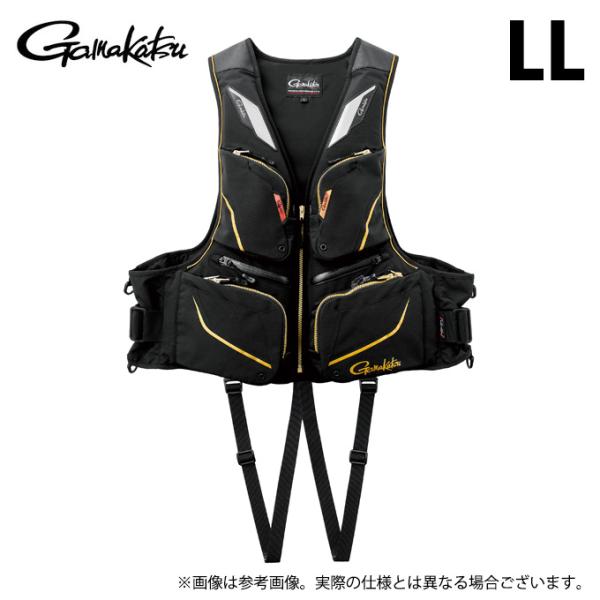 R*i様 がまかつ フローティングベストGM-2187 サイズLLガマカツ 新品 Gamakatsu（がまかつ） 【取り寄せ商品】 GM6007 (ブラック×ゴールド