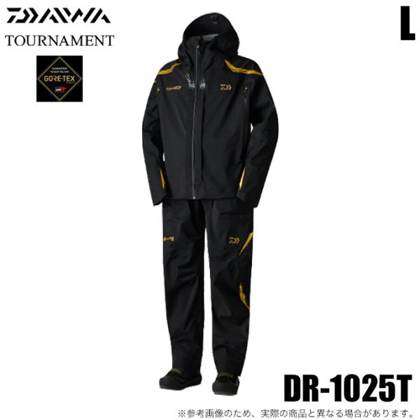 Daiwa レインウェア DR-31109 上下 Lサイズ ブラック DAIWA（ダイワ） (5)ダイワ DR-1025T (ブラック L) GORE-TEX PRO