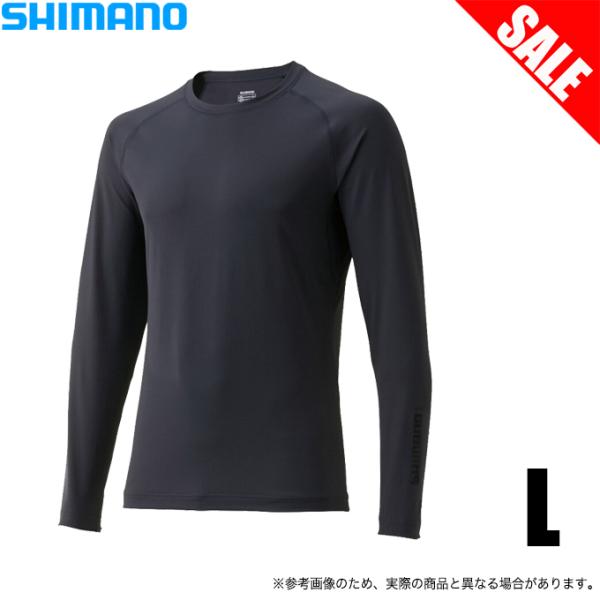 【目玉商品】シマノ サンプロテクション インナー シャツ IN-006V ブラック L (ラッシュガード) /(5) 【Σ01】