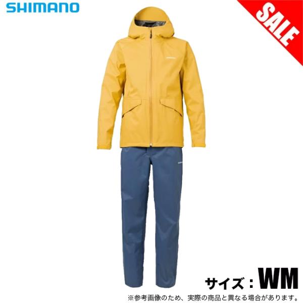 【目玉商品】 シマノ RA-005V (WM／ドライマンゴー) ベーシック フィッシングレインスーツ (フィッシングウェア) 上下セット/レインウェア /(5) 【Σ02】
