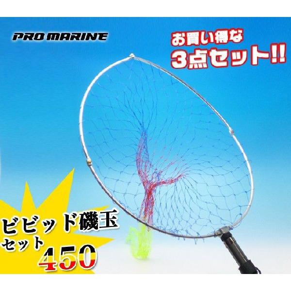 プロマリン（PRO MARINE） ビビッド 磯玉網セット (450) 【Σ01