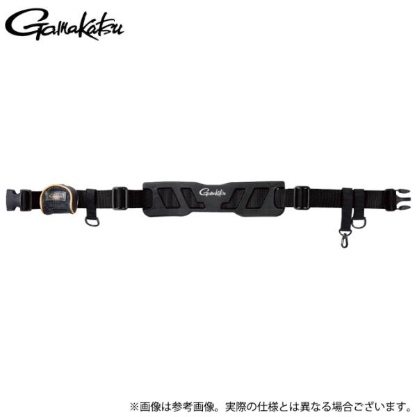 【取り寄せ商品】 がまかつ GM2629 (ブラック／F) 鮎ベルト(幅広・ワンタッチ) (鮎用品／2025年春夏モデル) /25SS /(c) 【Σ01】