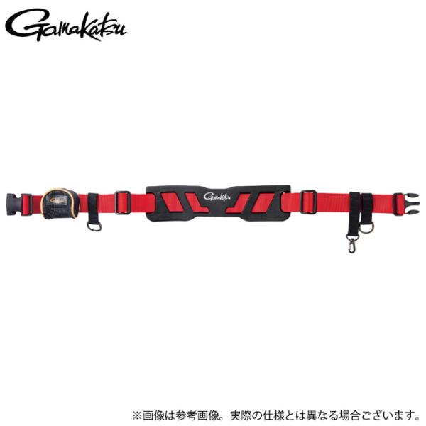 【取り寄せ商品】 がまかつ GM2629 (レッド／F) 鮎ベルト(幅広・ワンタッチ) (鮎用品／2025年春夏モデル) /25SS /(c) 【Σ01】