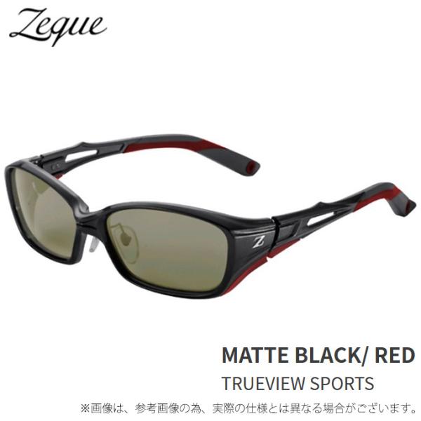 【Zeque(ゼクー) Devon(デヴォン) F-1990】MATTE BLACK/ RED TRUEVIEW SPORTS■FRAME COLOR：マットブラック/レッド■LENS COLOR：トゥルービュースポーツ■LENS CURV...