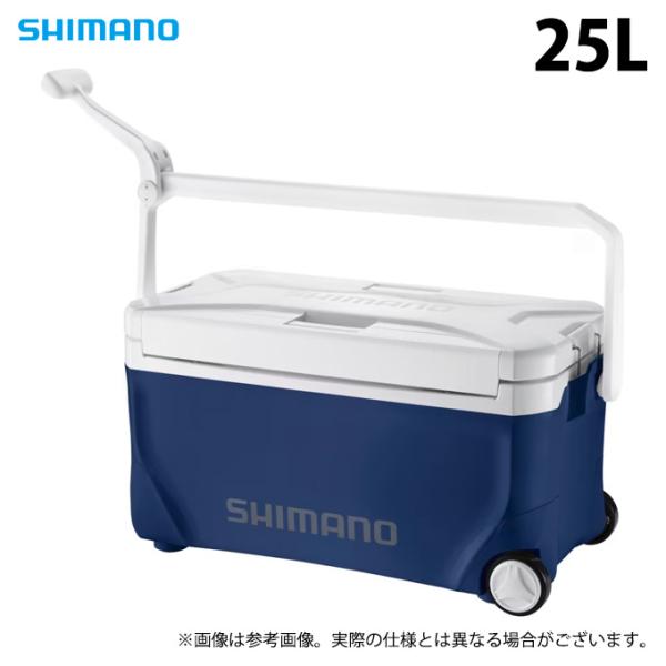 【スペーザ ベイシス 25L キャスター[NS-D25Y]】　良型の魚をすっきり余裕で収納可能。保冷力と軽量性のバランスが良く、キャスターによる機動力にも優れたモデル最大50cmの魚を曲げずにまっすぐ収納が可能。断熱材に軽量な発泡ポリスチレ...