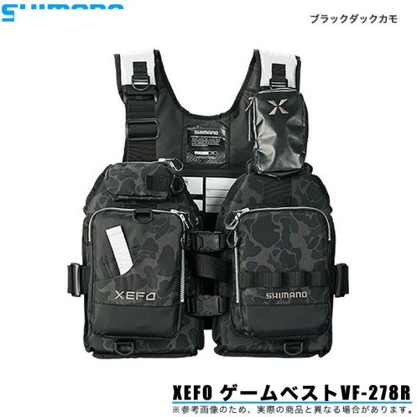 シマノ（SHIMANO） XEFO ゲームベスト VF-278R (カラー：ブラック