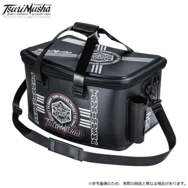 釣武者 タックルバッグ MUSHAグローエンブレムバッカン  375  ブラック 釣武者（TsuriMusha） (7)釣武者 MUSHAグローRタックルバッグ 50
