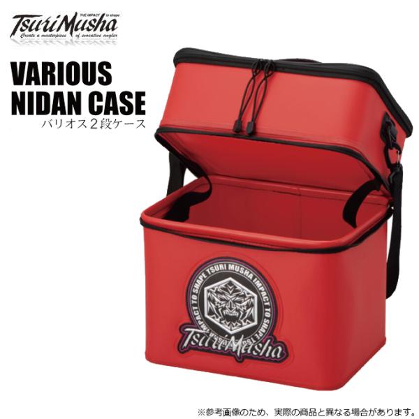 夢釣ハリスケース 釣武者（TsuriMusha） (5)釣武者 バリオス2段ケース (レッド) タックル