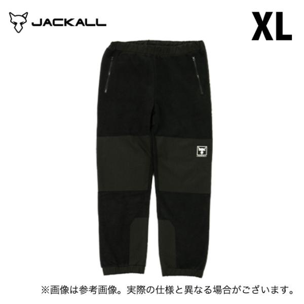 JACKALL（ジャッカル） ダブルフェイスフリースパンツ (ブラック／XL