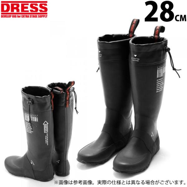 [ドレス] レインブーツ エアボーン[25～29cm] ブラック フィッシングブ 楽天市場】DRESS レインブーツ エアボーン 長靴 ラジアルソール