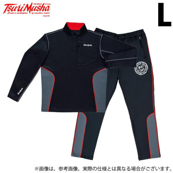釣武者 ウォームアップミッドレイヤースーツ (Lサイズ) (フィッシング