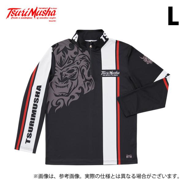 釣武者　シャツ　廃盤希少　未使用 釣武者 Musha ラインジップシャツ (Lサイズ) (フィッシングウェア