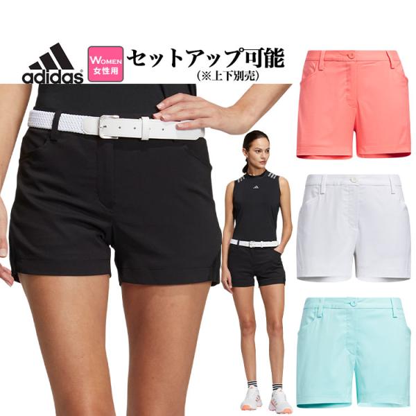 大人気◇adidas レディースゴルフウェア　ポロシャツ ショートパンツ セット ezansu-golf_10003074