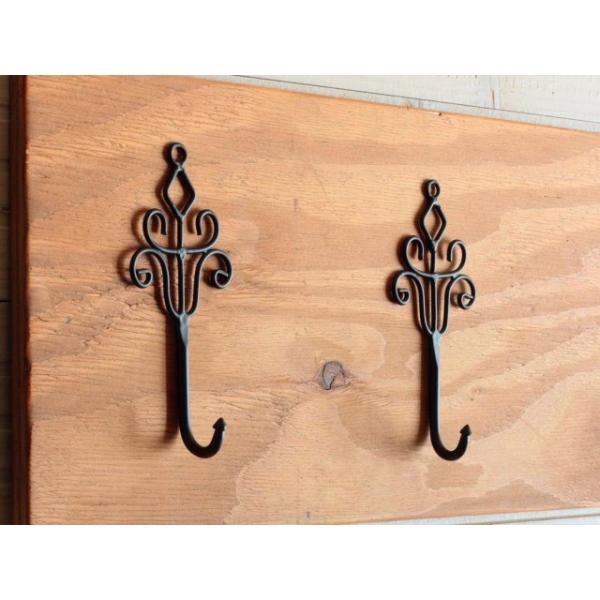 アイアン アンティーク調 引っ掛けフック金具（5-IF-92） : F