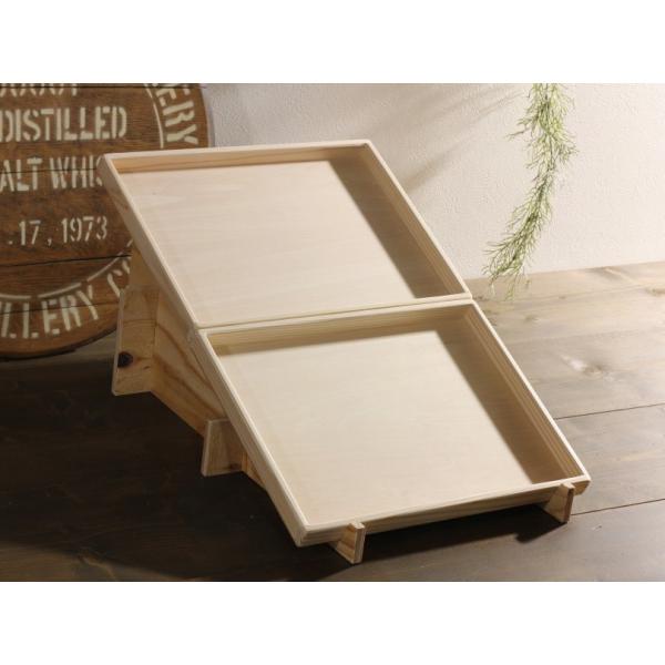 マルシェ傾斜ディスプレイ完成セット（傾斜台と木箱のセット） 楽天市場】［縦型］マルシェ平台用傾斜台［1列2段タイプ・無塗装］単品