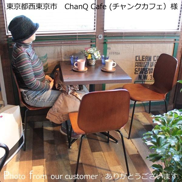 カウンターテーブル・ハイテーブル 幅60×奥行60×高さ102cm ダークブラウン【カフェルック】 CFKSQDBRTF810組み立て家具