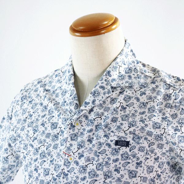 ラウラフェリーチェ デニム パッチワーク シャツ 日本製 46 ラウラフェリーチェ デニム パッチワーク シャツ 日本製 46