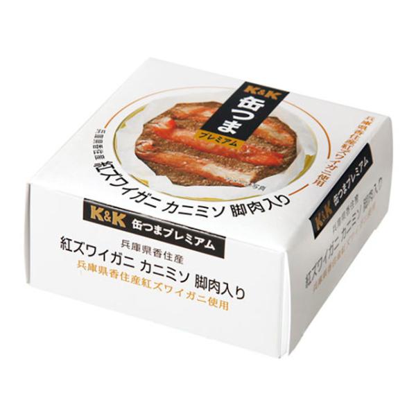K&amp;K 缶つま 国産 紅ズワイガニ カニミソ脚肉入り 60g x6 *