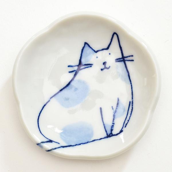 にゃんこ皿 そら（10枚セット） にゃんこ皿セット 小皿 猫柄 キッチン ギフト 日本製 美濃焼 薬味 調味料入れ かわいい