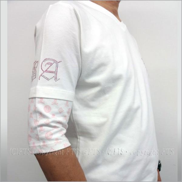 Be Ambition 五分袖ｔシャツ メンズ フェイクレイヤード スカル ラインストーン モノグラム Vネックｔ 白 おしゃれ かっこいい ブランド Buyee Buyee Japanese Proxy Service Buy From Japan Bot Online