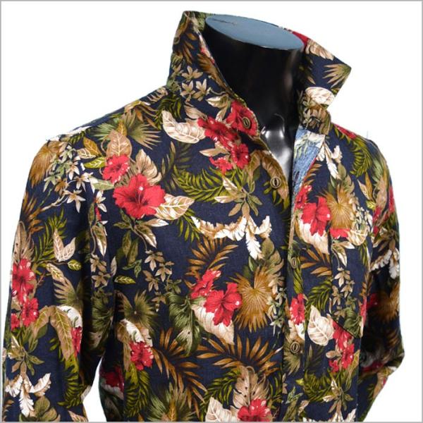 メンズ長袖シャツ 花柄シャツ リゾートフラワーシャツ ハイビスカス柄 オシャレ系カジュアルシャツ 黒ブラック 綿麻シャツ ブランド おしゃれ Buyee Buyee Japanese Proxy Service Buy From Japan Bot Online