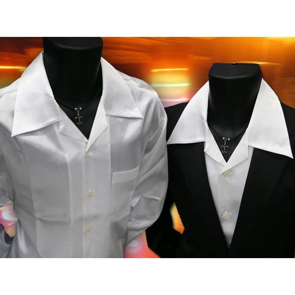 サテン オープンシャツ メンズ 白 ホスト イケメン ちょいワル ブランド おしゃれ Ngy 5166w Fts メンズファッション ちょいワル おしゃれ 通販 Yahoo ショッピング