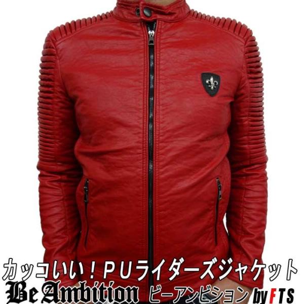 Be Ambition Pu ライダースジャケット ライダースブルゾン メンズ アウター ジャンパー 黒 赤 おしゃれ カッコいい ブランド Buyee Buyee Japanese Proxy Service Buy From Japan Bot Online