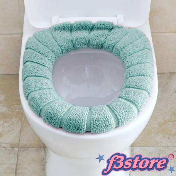 【のアクリル繊維製】のアクリル繊維製で、柔らかく、暖かく、耐久性があります。トイレシートのの清潔を保つことができます。【取付簡単】簡単にインストールでき、脱ぎ、可搬式洗濯可（洗濯前にプラスチックリングを取り出してください）、再使用可能です。...