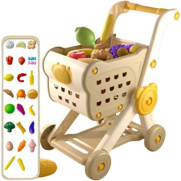 おままごとカート ショッピングカート 子供用 お買い物カート おかいものごっこ キッズ 幼稚園 保育園 早期教育 お店屋さんごっこ 男の子 女の子 クリスマス