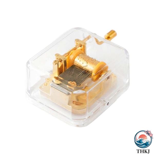 商品の説明                                                1. シンプルなデザイン: 当社のアクリル製オルゴールはシンプルで美しいデザインで、ハンドルを回転させるだけで、電池なしでクリアな音楽...