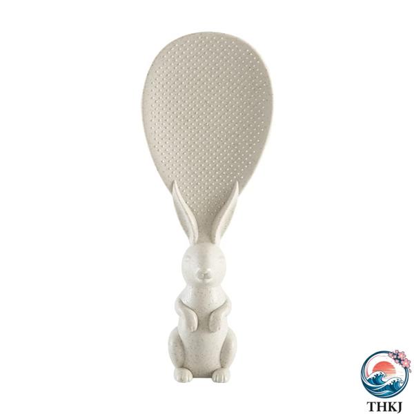 立つしゃもじ ライススプーン 可愛い ウサギの形  安全 健康 使い 便利 立つ可能 耐久性 Beige 人気 おしゃれ 快適 使いやすい 毎日使える お手入れ簡単