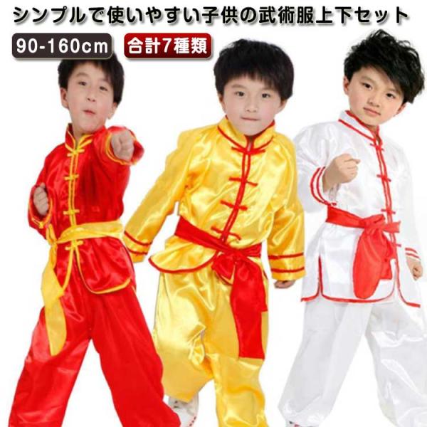 子供カンフー衣装 気功 長袖 半袖 中国武術服 男女兼用 ダンス衣装 武術衣装 功夫 公演服 舞台演出服 中国風 ステージ 仮装 公演服 男の子 女