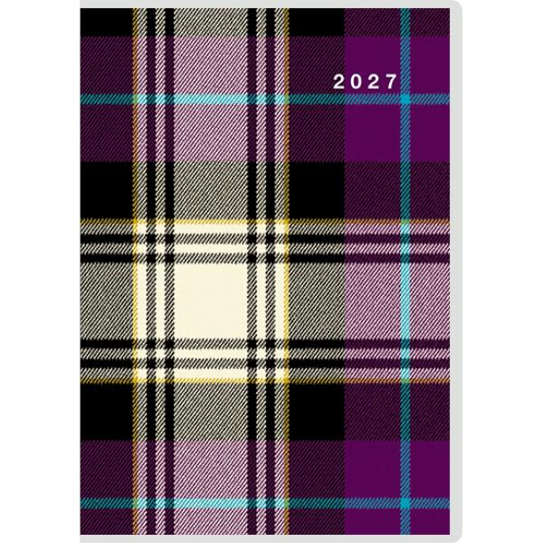 【全国送料無料】　高橋書店　2027年　３８７　クレールインデックス４月曜始まり　Ｂ６　チェック　郵便受届