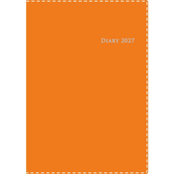 【全国送料無料】　高橋書店　2027年　４３４　デスクダイアリーカジュアル４　Ａ５　オレンジ　郵便受届