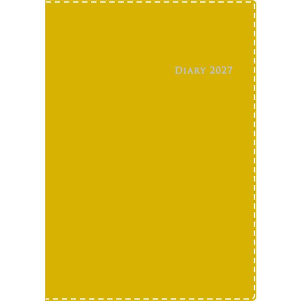【全国送料無料】　高橋書店　2027年　４３８　デスクダイアリーカジュアル８　Ａ５　マスタード　郵便受届