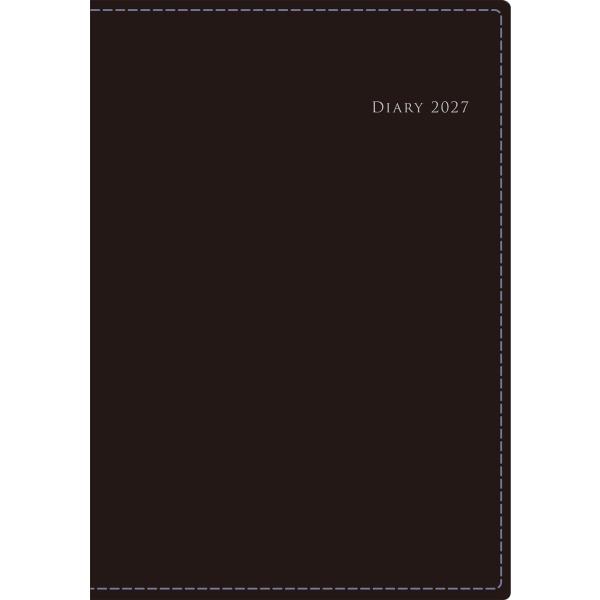 【全国送料無料】　高橋書店　2027年　４４０　デスクダイアリーカジュアル　Ｂ５　黒　郵便受届