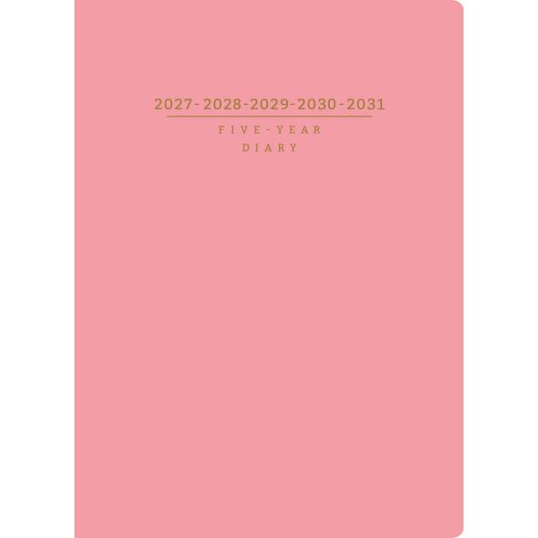 【全国送料無料】　高橋書店　2027年　４８３　５年卓上日誌　Ａ５　ピンク　郵便受届