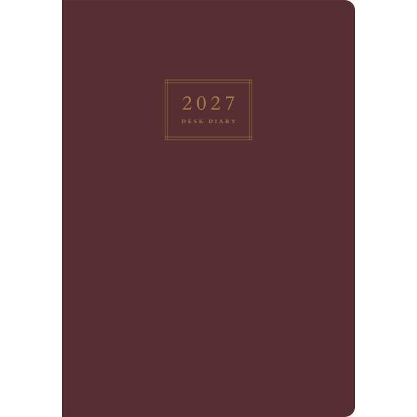 【全国送料無料】　高橋書店　2027年　５５　業務日誌　Ａ５　エンジ　郵便受届