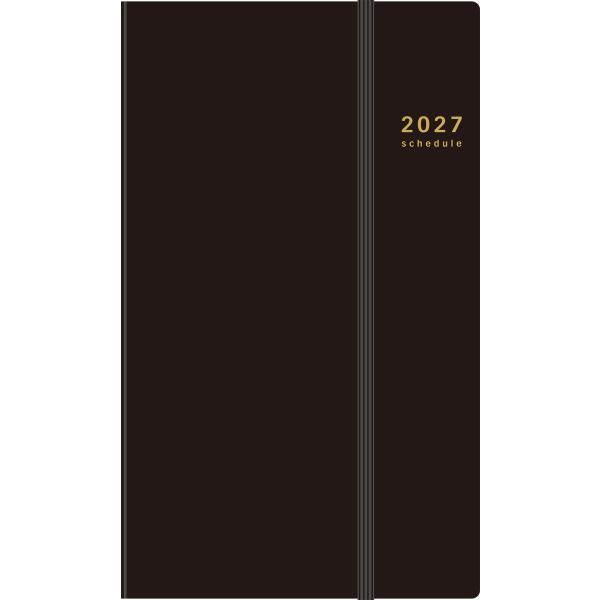 【全国送料無料】　高橋書店　2027年　９３　リングダイアリースリム　セパレート　Ａ５変型　黒　郵便受届