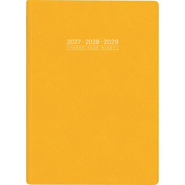 【全国送料無料】　高橋書店　2027年　９６　３年卓上日誌　Ａ５　オレンジ　郵便受届